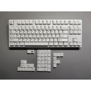 BỘ KEYCAP MINIMALIST TRẮNG TỐI GIẢN, LEIMEN PROFILE CHERRY PBT (125 NÚT)