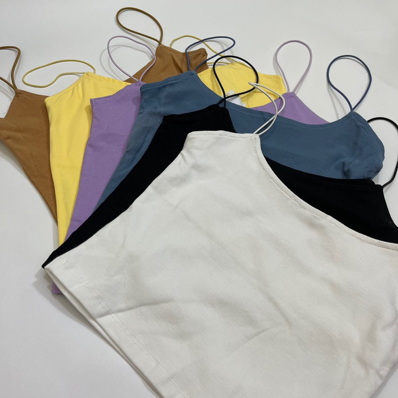 Áo 2 Dây Sợi Bún Cổ Tim Bầu Sexy, Áo Croptop