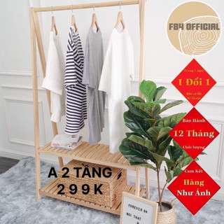 Kệ Treo Quần Áo Gỗ Thông Nhập Khẩu Mỹ- Treo Quần Áo Chữ A 2 Tầng  - Bảo Hành 3 năm 1 đổi 1