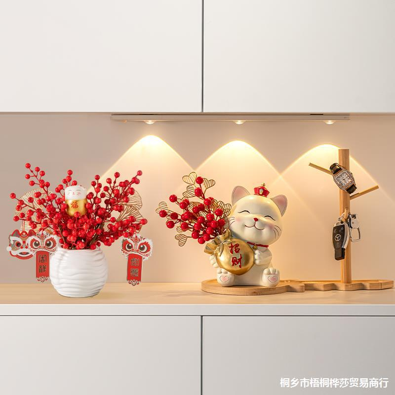 Tượng thạch cao tô màu Mèo Thần Tài- Đồ chơi tô màu cho bé tặng kèm cọ và màu vẽ acrylic