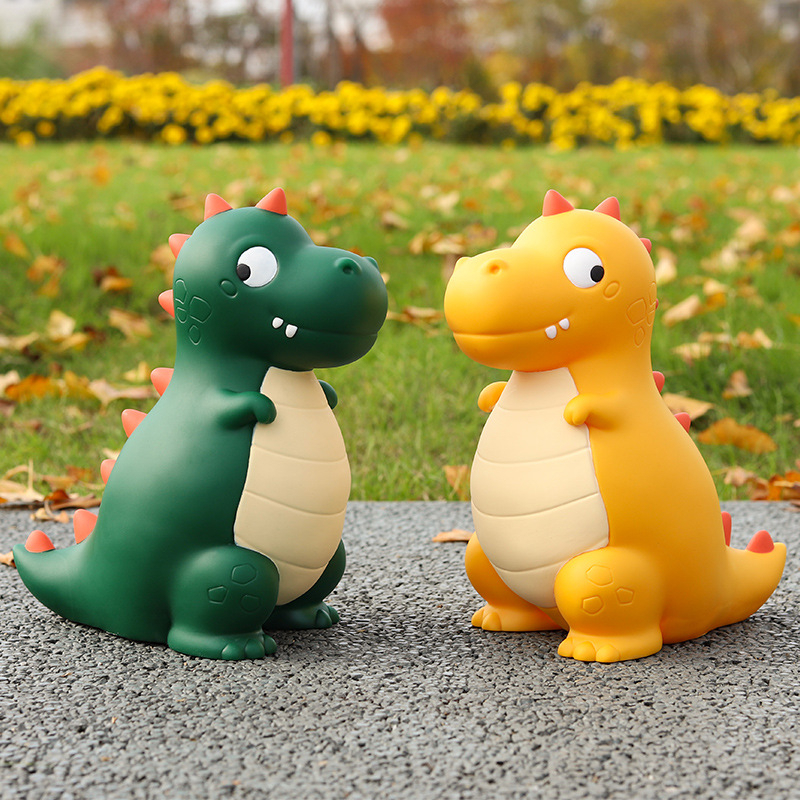 Tượng thạch cao tô màu Khủng Long- Đồ chơi tô màu cho bé tặng kèm cọ và màu vẽ acrylic