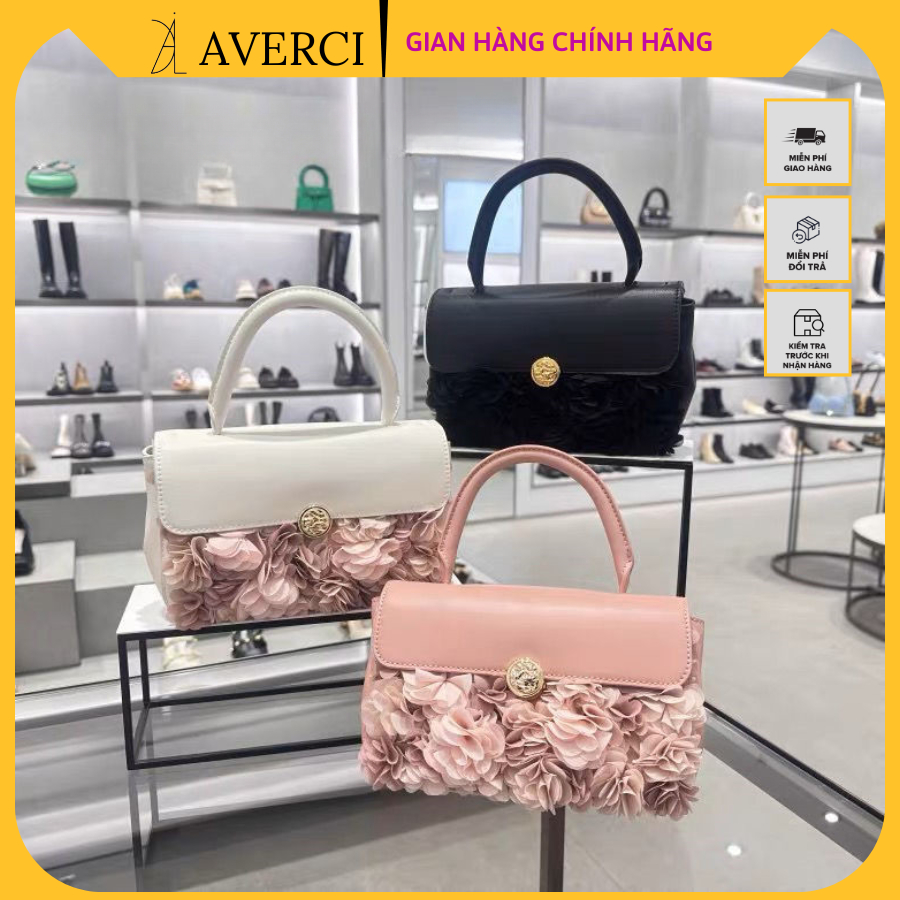 AVERCI Túi Xách Nữ Họa Tiết Hoa Điệu Đà Quyến Rũ, Túi Xách C.N.K Thiết Kế 2023 AVC323558