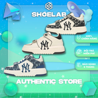Giày mlb chunky liner mid new york yankees black-3asxlmb3n-50bks, mlb mono đen, mono denim, shoe lab