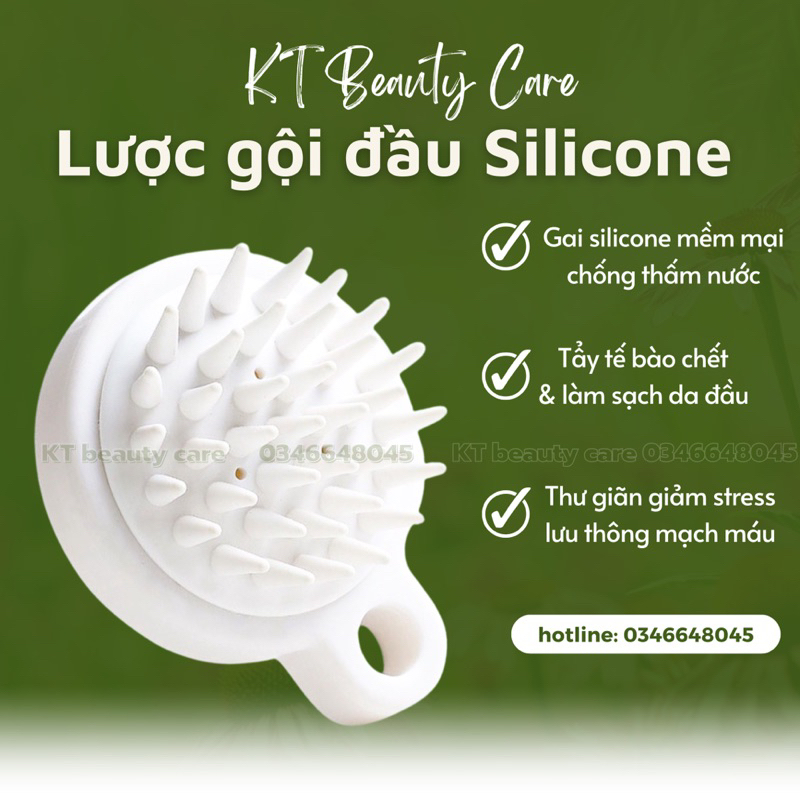 Lược gội đầu silicon massage đầu KT , lượt bàn chải tóc cao su mềm giúp thư giãn da khi tắm [ freeship - hoả tốc ]