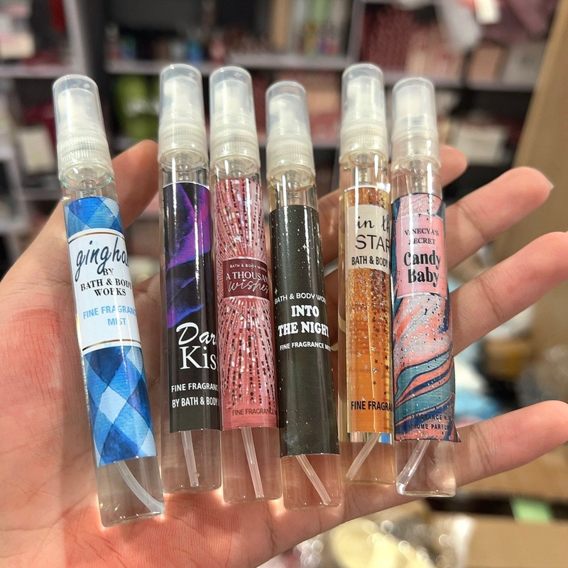 Bodymist chai chiết 10ml mùi hot trend