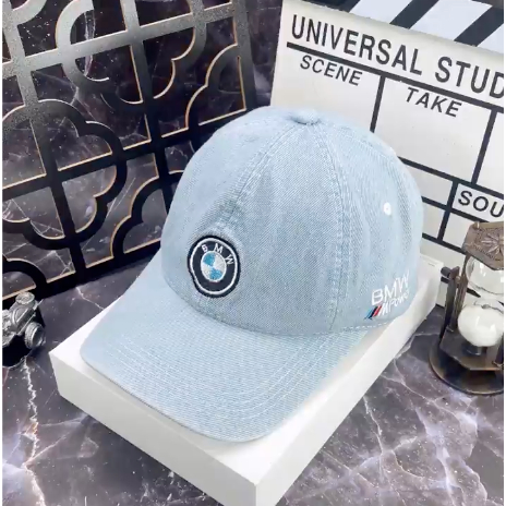(VIDEO) Nón kết, mũ lưỡi trai tem xe BMW vải JEAN xịn chuẩn thời trang (Ảnh thật)