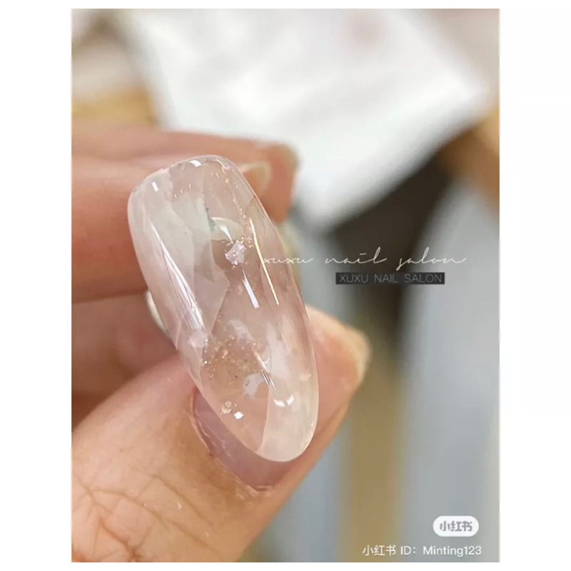 Màu nước vẽ vân đá hũ vuông dẹt