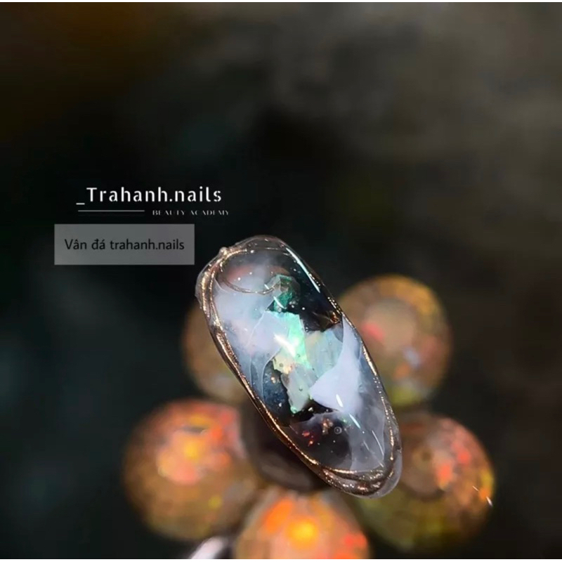 Màu nước vẽ vân đá hũ vuông dẹt