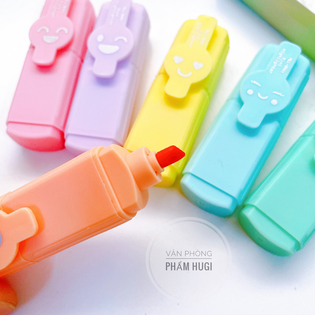 Hộp 6 cây bút dạ quang  bút highlight đánh dấu dễ thương