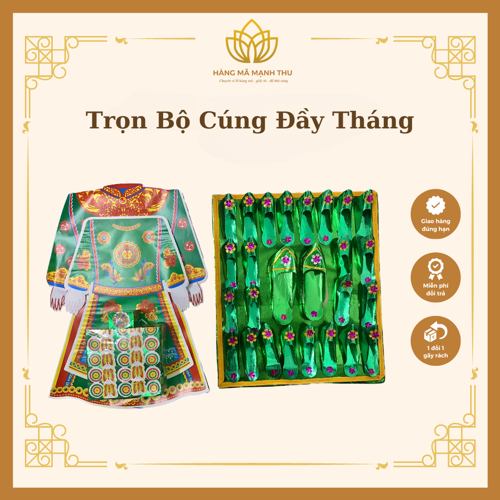 Trọn Bộ Cúng Đầy Tháng Thôi Nôi Cúng Mụ Mẹ Sanh Mẹ Độ Cho Bé Trai Bé Gái - Kèm Bài Khấn