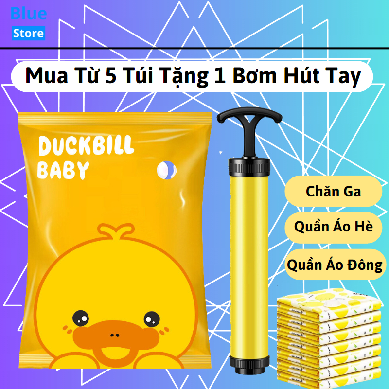 Túi hút chân không đựng quần áo PA+PE, bảo quản chăn màn gối đa năng, siêu bền bỉ tiện dụng chống ẩm mốc cao cấp