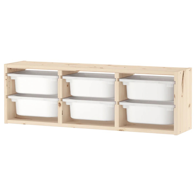 Kệ gỗ 93x21x30 TROFAST IKEA chính hãng ( có sẵn)