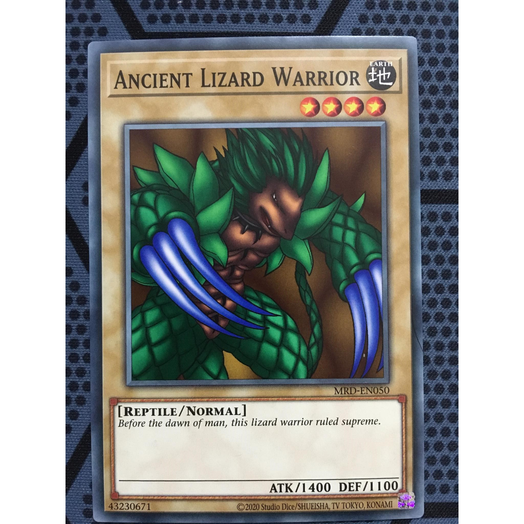 Bài yugioh thời đầu duel monster - Ancient Lizard Warrior - MRD-EN050 - Common Unlimited (25th Reprint)