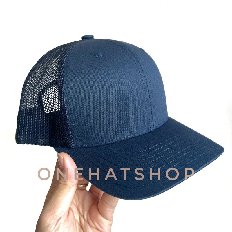 Nón lưỡi trai trơn Xanh Navy lưới thoáng mát chất lượng cao