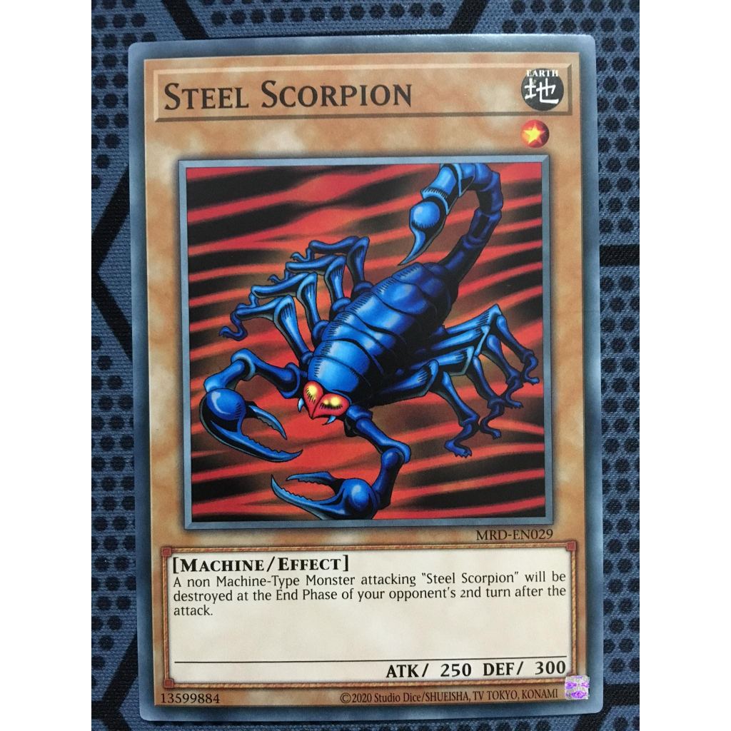 Bài yugioh thời đầu duel monster - Steel Scorpion - MRD-EN029 - Common Unlimited