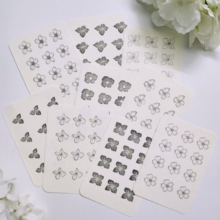 Krisna.room ♡ Stamp ịn các hãng hình bông hoa vs hình cô gái
