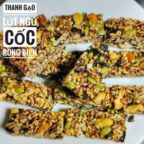 Thanh gạo lứt mix hat/ mix hạt và rong biển [ĂN CHAY ĐƯỢC] - Túi 1 kg