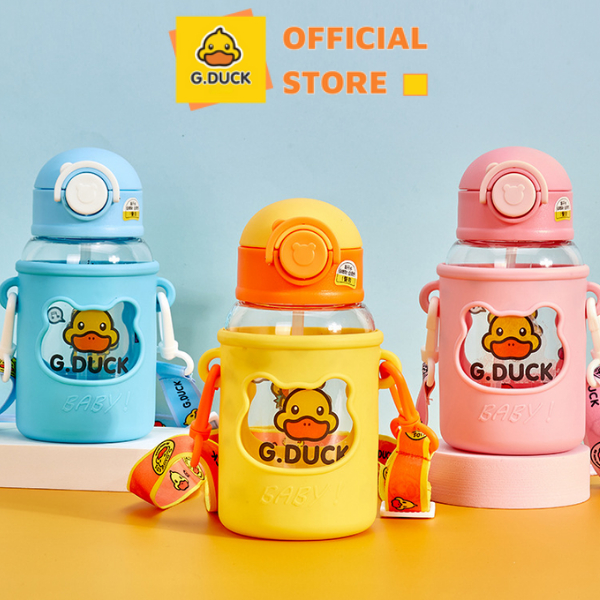 Bình Nước G - Duck Kids 600Ml Cho Bé - Văn Phòng Phẩm Gduck Kids