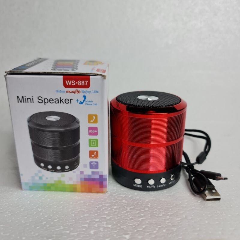 Loa ws887. Loa bluetooth. Loa mini nghe nhạc. Loa bẫy chim thú
