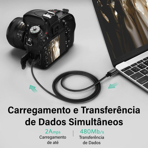 Cáp Mini USB 2.0 Ugreen 10353 10354 10355 10385 30472 10386 US132 Chính Hãng, đầu Mạ Vàng