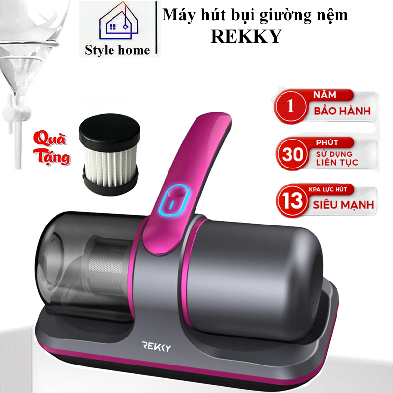 Máy hút bụi giường nệm diệt khuẩn UV REKKY không dây cầm tay thế hệ mới - DELIYA