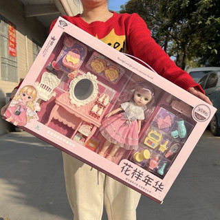   GIÁ ƯU ĐÃI  Đồ Chơi Búp Bê Kèm Bàn Trang Điểm Cỡ Lớn-Có Khớp Kèm Phụ Kiện Cho Bé Gái Làm Qùa Tặng Sinh Nhật 
