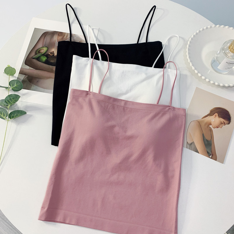 Áo 2 Dây Nữ Có Mút Đệm Ngực Dáng Dài Đi Biển Chơi Tập Gym Yoga, Bra Mặc Blazer Cardigan