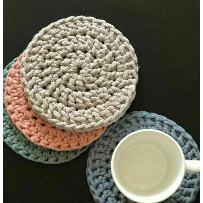 Lót Ly Len Nhiều màu|Wedding Gift|Coaster|Handmade