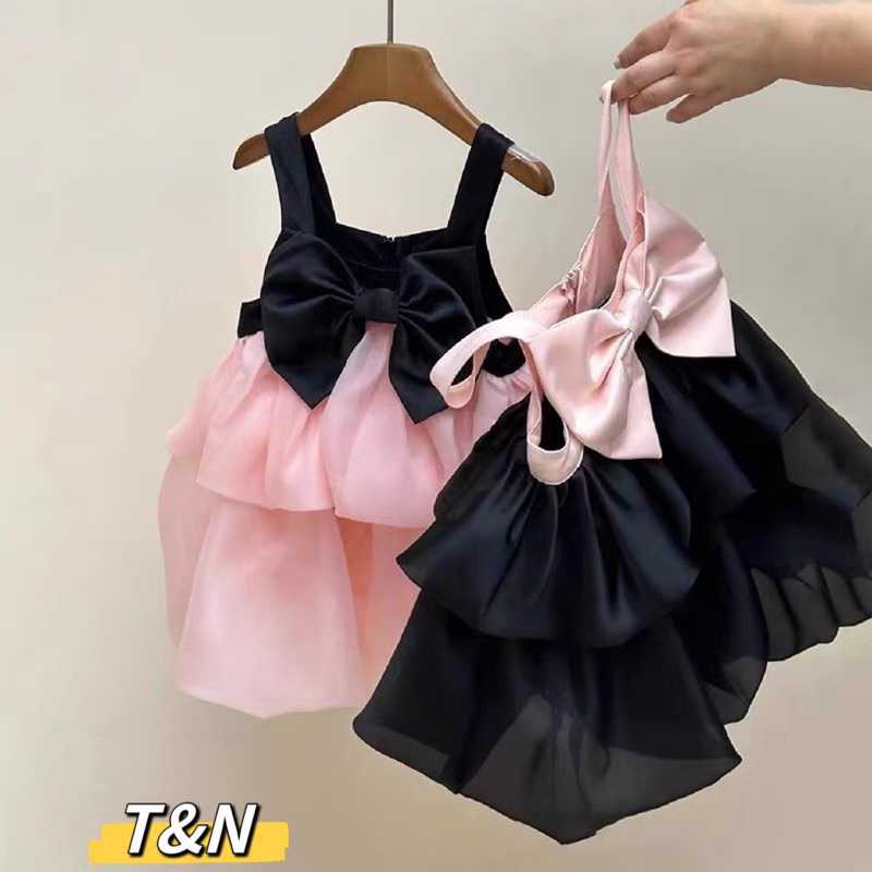 Váy công chúa cho bé voan tơ 2 tầng