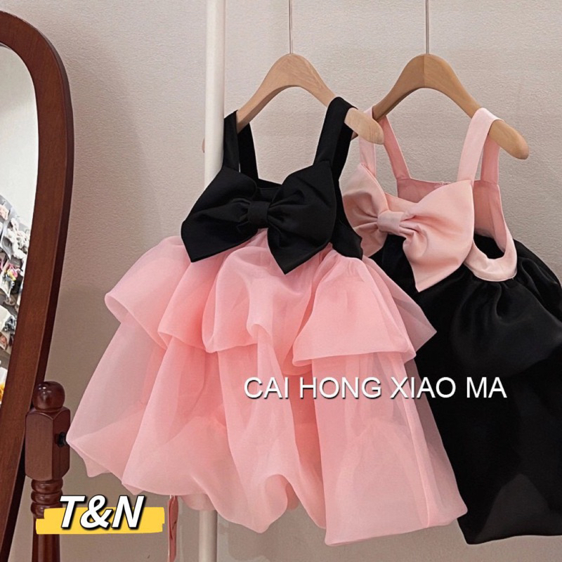Váy công chúa cho bé voan tơ 2 tầng