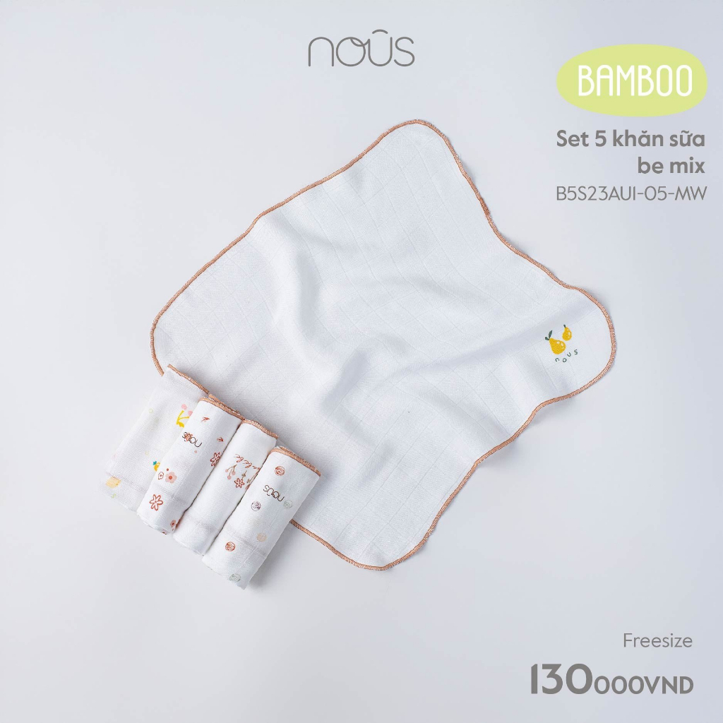 Set 5 Khăn Sữa Nous 30*30