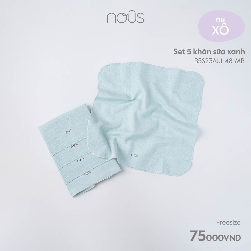 Set 5 Khăn Sữa Nous 30*30