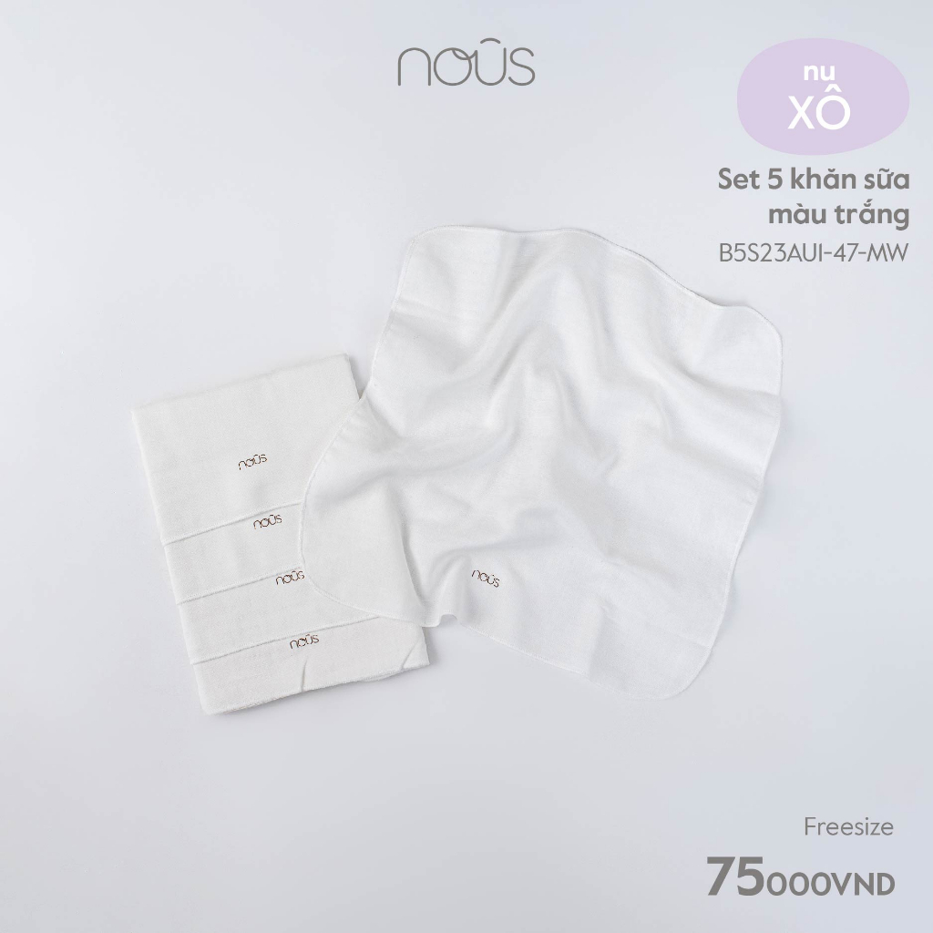 Set 5 Khăn Sữa Nous 30*30