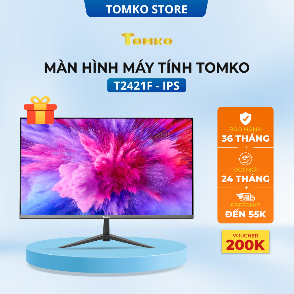 Màn hình máy tính Tomko T2421F 24 inch full viền IPS 75Hz, Tomko Monitor hàng chính hãng, bảo hành 36 tháng - Tomko | BigBuy360 - bigbuy360.vn