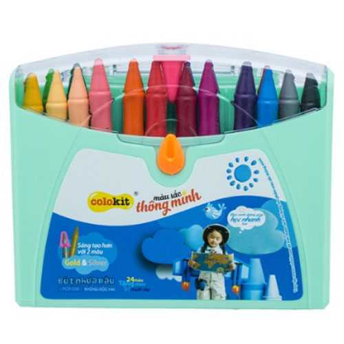 Bút Sáp Nhựa 24 Màu Thiên Long Colokit PCR-C09