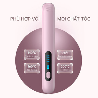 Máy ép duỗi tóc không dây, uốn tóc xoăn, thanh gốm là tóc nhanh, giúp kẹp thẳng tóc tránh hư tổn