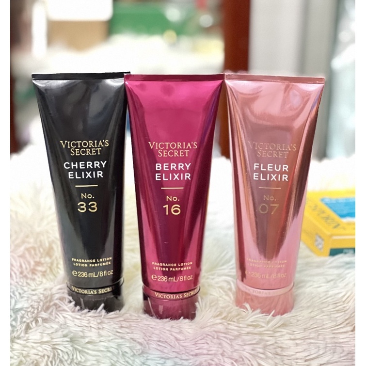 Dưỡng thể Victoria Secret 236ml -Berry Elixir No. 16/Cherry Elixir No. 33/Fleur Elixir No. 7 (Mỹ)