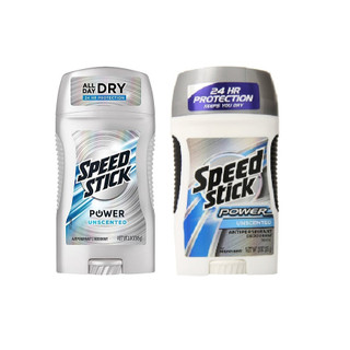 Lăn sáp khử mùi không mùi dành cho nam Speed Stick PowerAntiperspirant/Deodorant Unscented 85g (Mỹ)