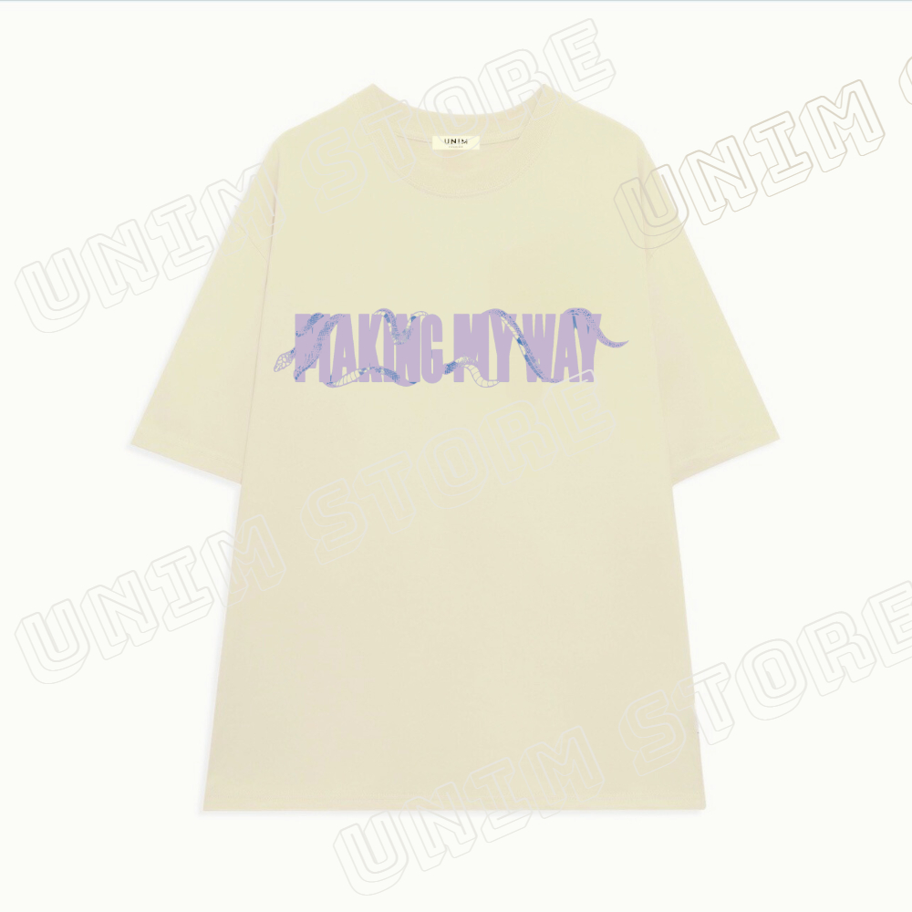 Áo Thun Making My Way Unim Store 100% Cotton cao cấp Basic Tee Shirt In Chữ Sơn Tùng MTP - APST