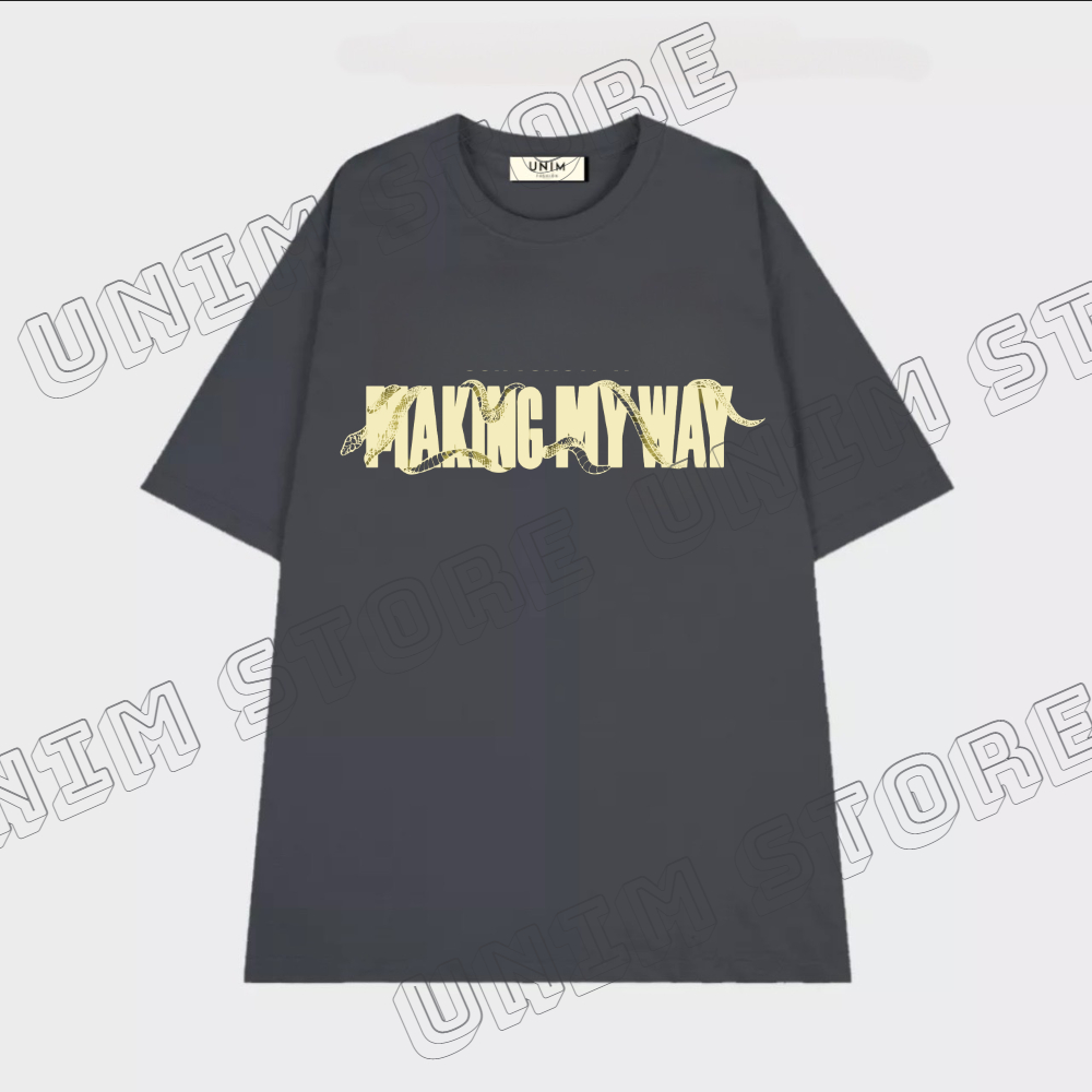 Áo Thun Making My Way Unim Store 100% Cotton cao cấp Basic Tee Shirt In Chữ Sơn Tùng MTP - APST