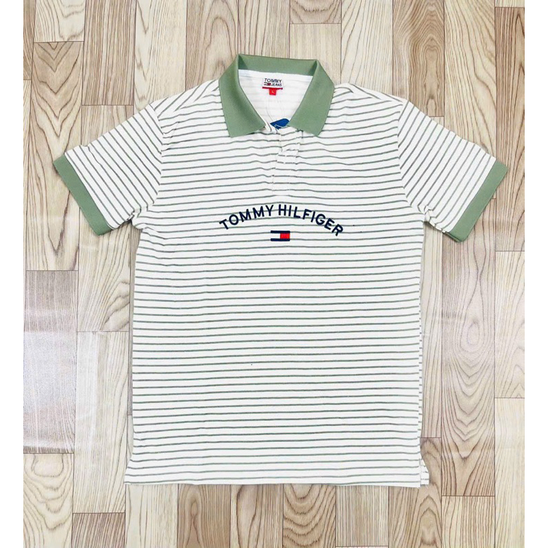Áo trụ Tommy sọc đơn giản hàng VNXK
