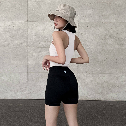 Áo croptop tập gym yoga nữ Fitme Meta form chất liệu thun cao cấp ôm body, thấm hút mồ hôi ACRT