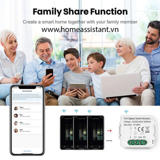 Module công tắc Zigbee Tuya cho công tắc cơ ZMC (Hỗ trợ Home Assistant)