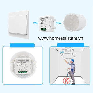 Module công tắc Zigbee Tuya cho công tắc cơ ZMC (Hỗ trợ Home Assistant)