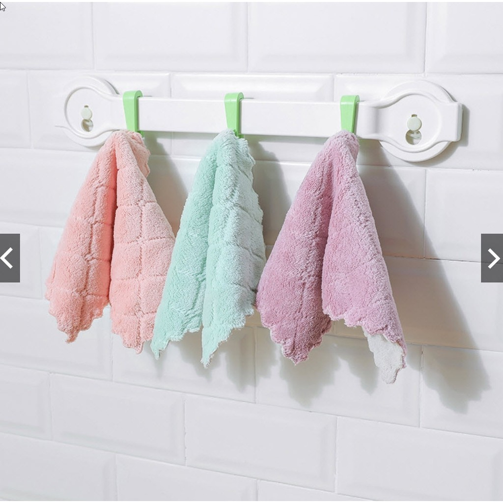 Khăn lau bếp đa năng hàng loại 1 thấm hút nước, vải lông mềm mịn, lau sạch mọi vết bẩn