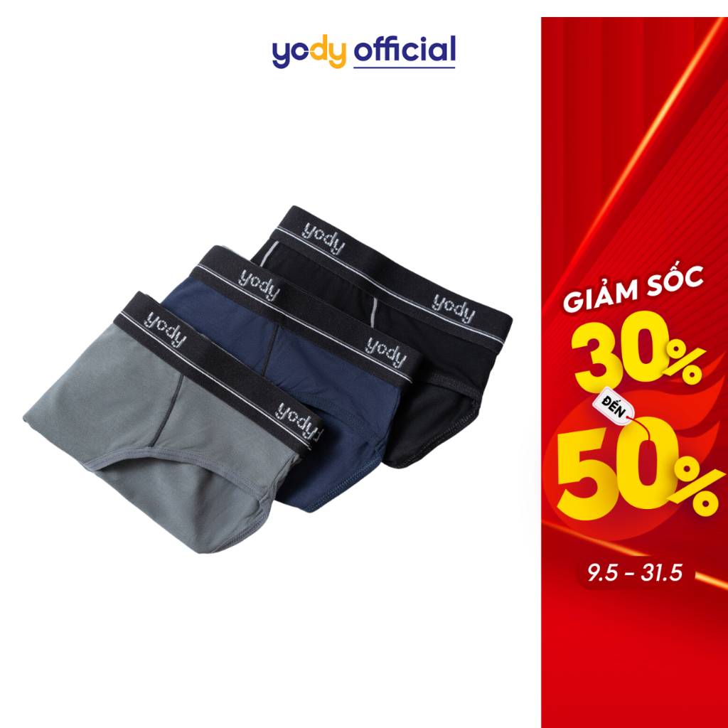 COMBO 2 Quần lót nam Yody brief bamboo siêu thoáng mềm mịn QCM5049