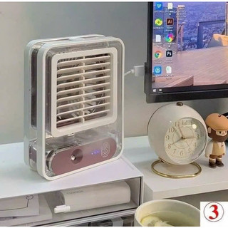 Quạt điều hòa hơi nước mini , quạt phun sương tạo ẩm làm mát để bàn
