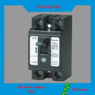 Cb cóc giật panasonic 2p0e bjs3020na2/bjs3030na2 loại thiết bị đóng ngắt dòng điện khi gặp như ngắn mạch, quá tải, rò rỉ