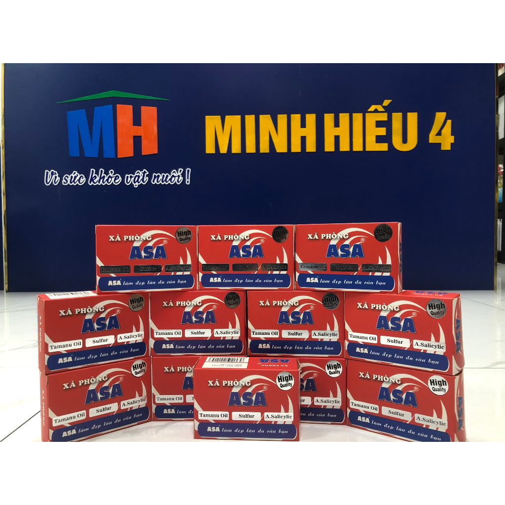 Xà bông tắm Asa 120g hỗ trợ diệt khuẩn gây mụn, nấm, lác và các bệnh ngoài da