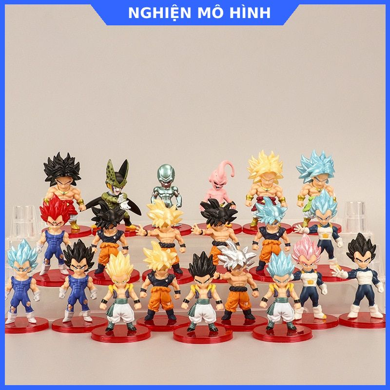 Mô hình nhân vật Bảy Viên Ngọc Rồng Ver2 Goku Gogeta Shenron Gohan Frieza Vegeta Super Saiyan God SSJ  Dragon Ball